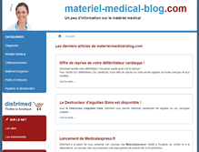 Tablet Screenshot of materiel-medical-blog.com